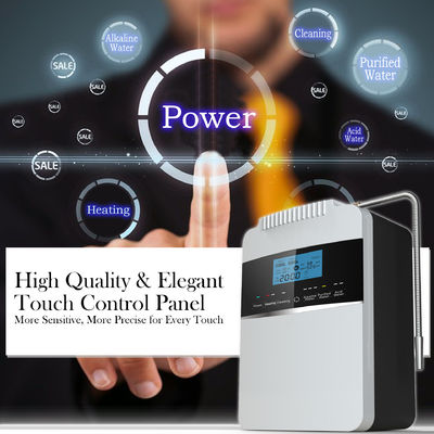 Alkaline Water Ionizer with Built-in Heating System Self-cleaning Function and Touch-control Panel for Healthy Drinking Water